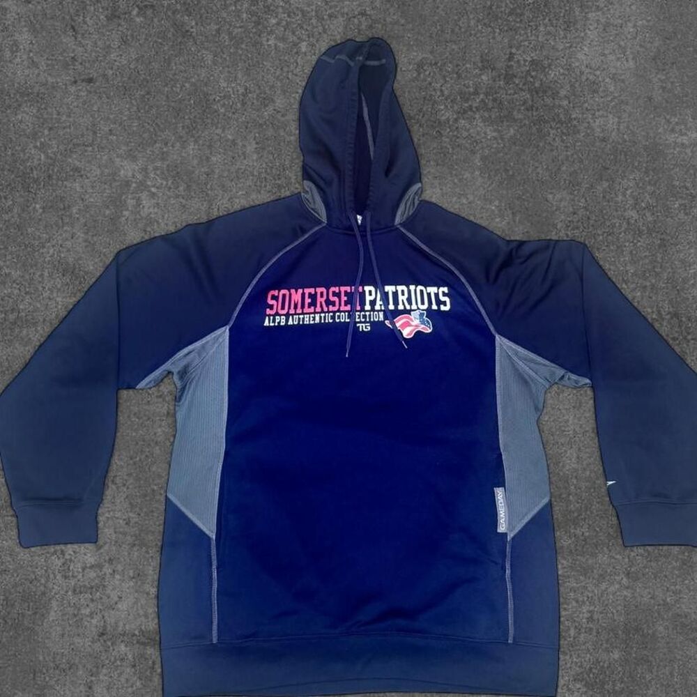Mlb Men's Navy and Blue Hoodie